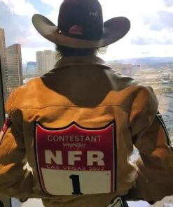 Nfr Las Vegas Brown Leather Jacket