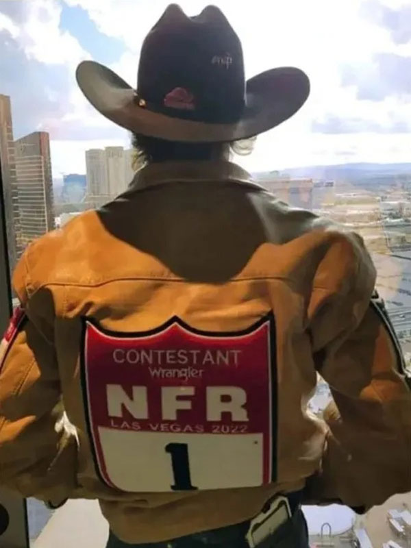 Nfr Las Vegas Brown Leather Jacket