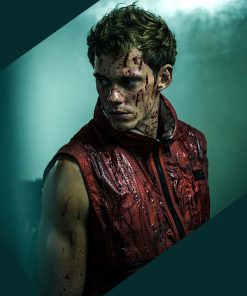 Bill Skarsgård Boy Kills World Red Vest