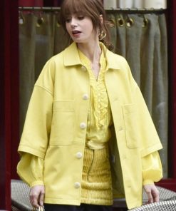 Lily Collins S04 Emily In Paris Yellow Jacket