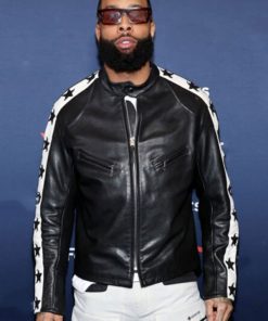 Jr. Super Bowl Odell Beckham Leather Jacket