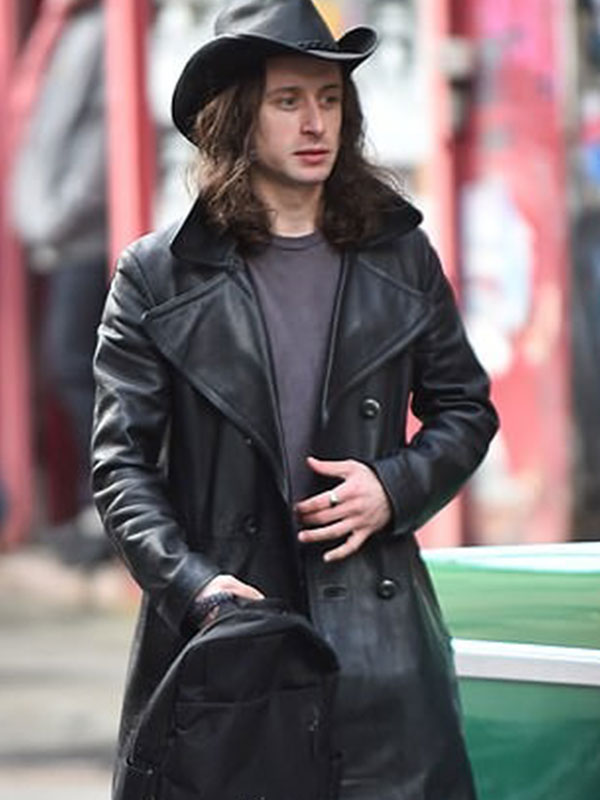 Pressure 2024 Rory Culkin Leather Coat