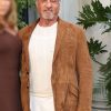 A Stylish: The Family Stallone Leather Blazer