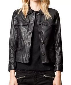 The Rookie S6 Mekia Cox Black Leather Jacket