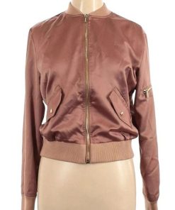 Lucy Chen Pink Bomber Jacket
