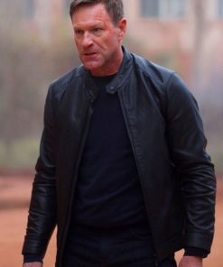 Chief Of Station Aaron Eckhart Black Leather Jacket