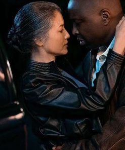 Kelly Hu Black Leather Jacket