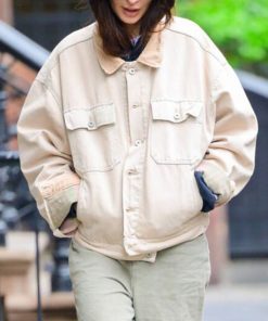 Emily Ratajkowski Denim Trucker Jacket