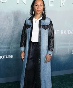 Under The Bridge Kali Reis Blue Denim Long Coat