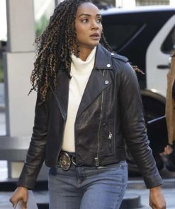 Nyla Harper The Rookie Black Leather Jacket