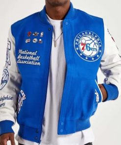 Patches Philadelphia 76ers Varsity Jacket