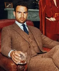 Theo James Brown Blazer
