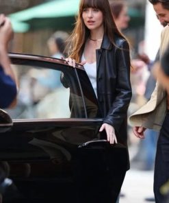 Dakota Johnson Black Coat