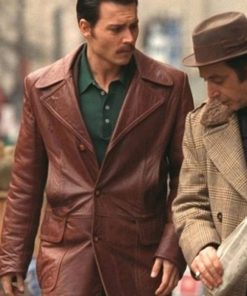 Donnie Brasco Johnny Depp Leather Coat