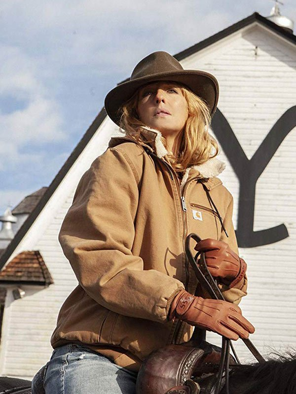Kelly Reilly Bomber Brown Jacket
