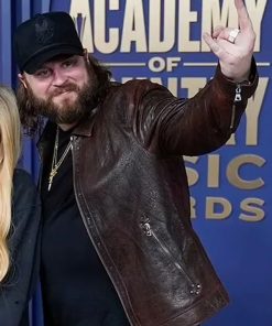 Nate Smith Brown Leather Jacket