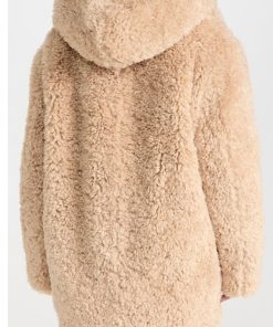 Lily Collins Shearling Jacket