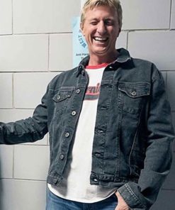 William Zabka Black Denim Jacket