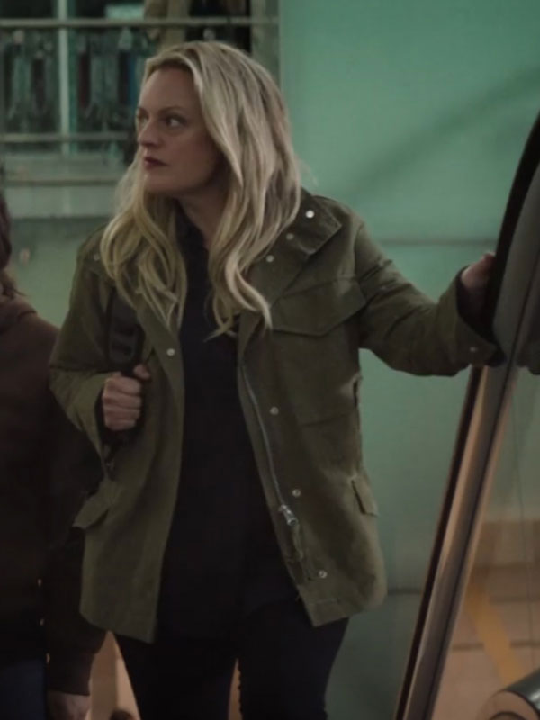 The Veil Elisabeth Moss Green Jacket