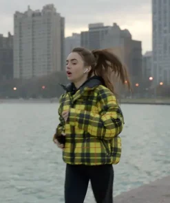 Emily Cooper Yellow Plaid Jacket