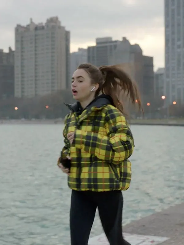 Emily Cooper Yellow Plaid Jacket