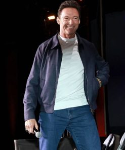 2024 Comic-Con Hugh Jackman Blue Jacket