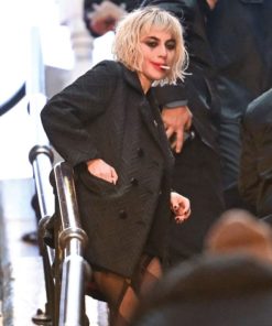 Lady Gaga Black Coat