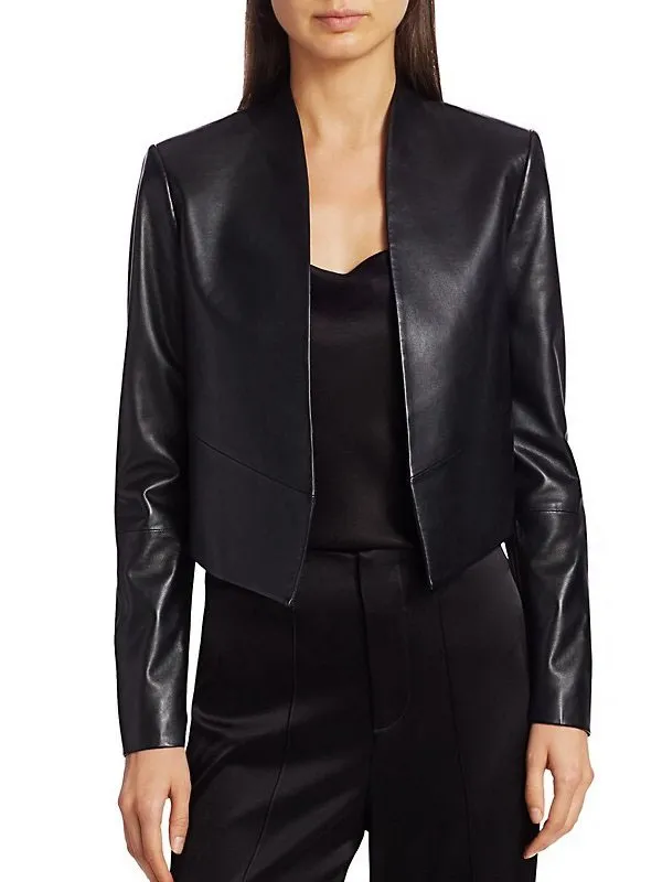 Emily Cooper Black Leather Jacket