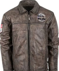 Las Vegas NFR Brown Leather Jacket