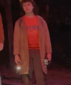 Stranger Things S05 Dustin Henderson Brown Jacket