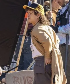 Stranger Things S05 Dustin Henderson Brown Cotton Jacket