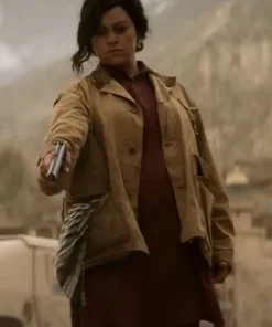 The Old Man S02 Angela Adams Brown Jacket