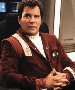William Shatner Leather Red Jacket