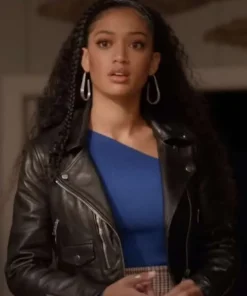 All American S05 Olivia Baker Cropped Leather Jacket