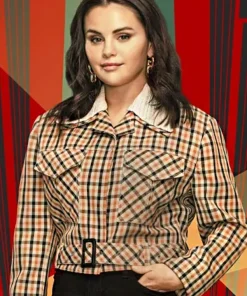 Only Murders In The Building S3 Selena Gomez Plaid Jacket