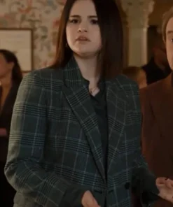 Only Murders in the Building S02 Selena Gomez Plaid Coat