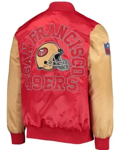 49ers Red And Gold Varsity Jacket