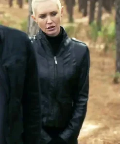 72 Hours Nicky Whelan Black Leather Jacket