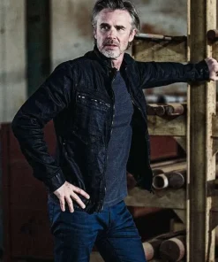 72 Hours Sam Trammell Black Leather Jacket
