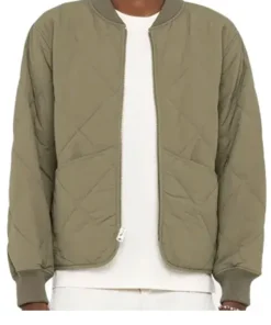 8 Ball Olive Quilted Jacket