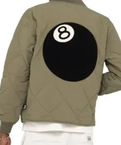 8 Ball Green Quilted Jacket