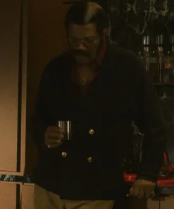Fight Night Million Dollar Heist 2024 Samuel L. Jackson Peacoat