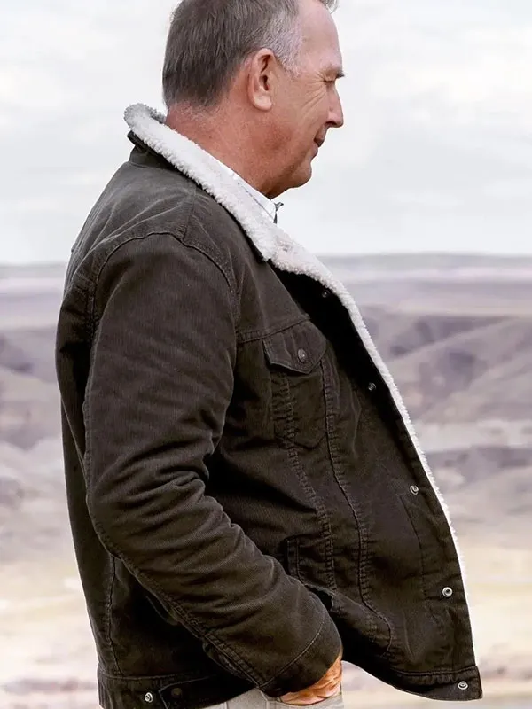 Let Him Go George Blackledge Brown Corduroy Shearling Jacket