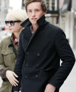 The Day Of The Jackal Eddie Redmayne Black Peacoat