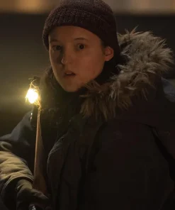The Last Of Us S02 Bella Ramsey Fur Hooded Jacket