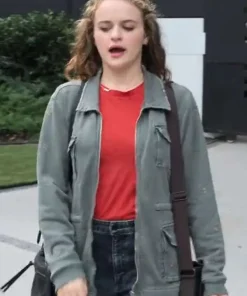 A Family Affair 2024 Joey King Grey Jacket
