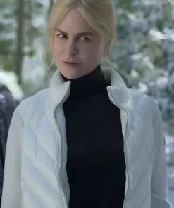 A Family Affair Nicole Kidman White Puffer Jacket