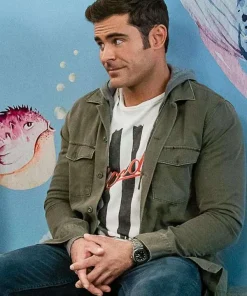 A Family Affair Zac Efron Green Cotton Jacket