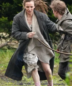 28 Years Later Jodie Comer Long Wool Coat