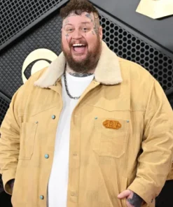 Grammy Awards 2024 Jelly Roll Beige Jacket